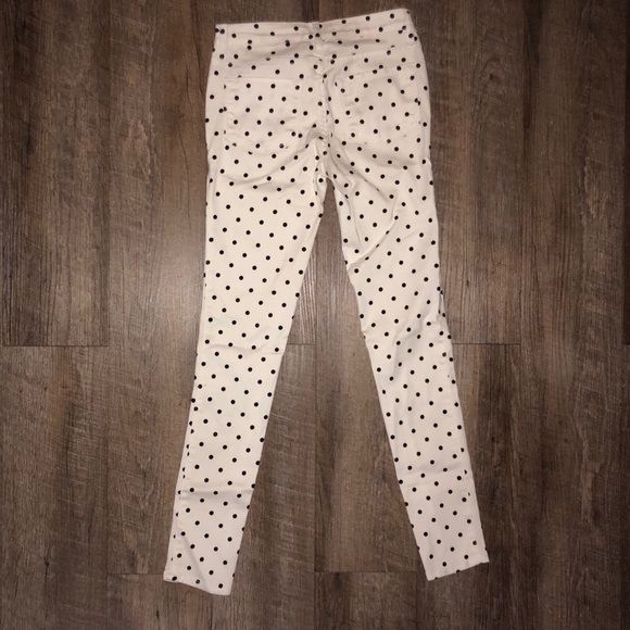 *Host Pick* Nasty Gal White/Black Polta Dot Skinny Jeans - Picture 7 of 8